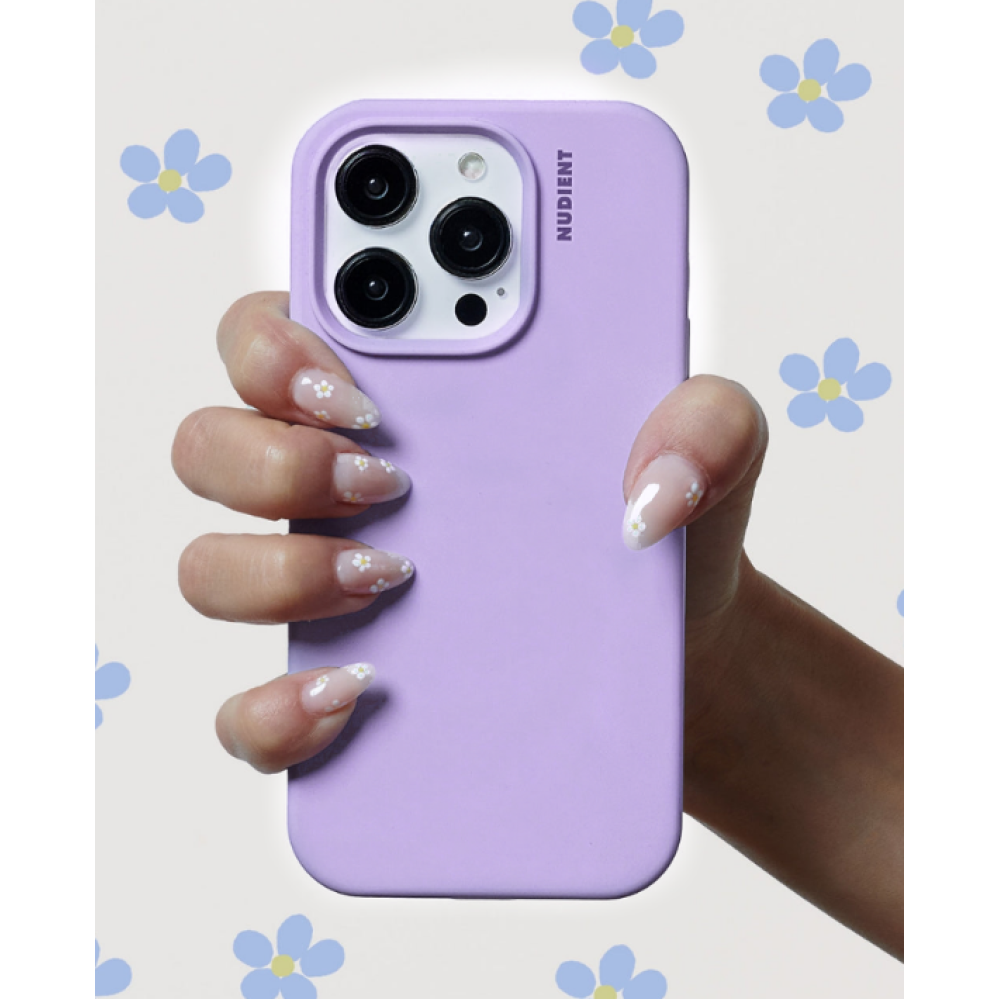 Nudient Base Case - Θήκη Σιλικόνης Apple iPhone 15 Pro - Soft Purple (00-020-0085-0106)