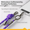 SwitchEasy MagEasy Rope Strap & Strap Card 8.3mm - Αποσπώμενο Λουράκι Λαιμού για Θήκες Κινητών iPhone - Purple / Green (MPHIPH188PE23)