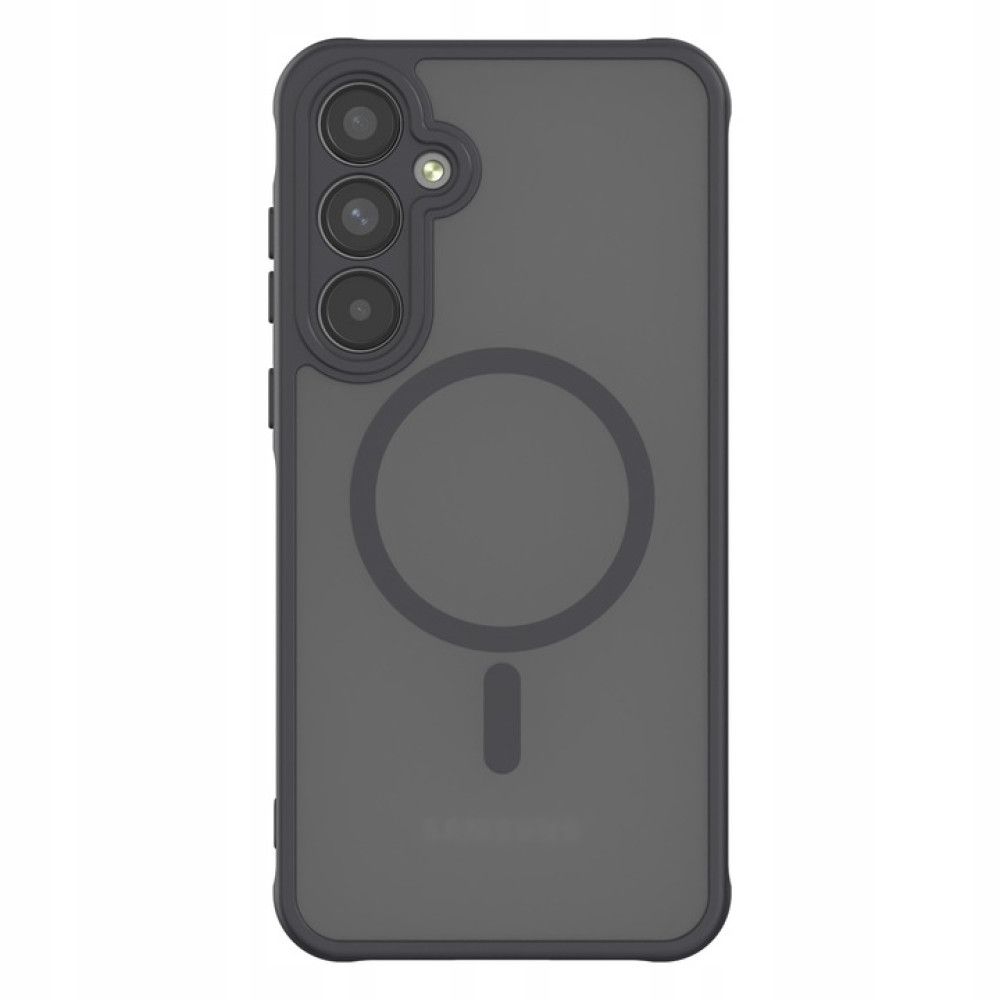 Σκληρή Ημιδιάφανη Θήκη MagSafe - Samsung Galaxy A55 - Spacecase Hybrid MagSafe - Black (5905719108823)