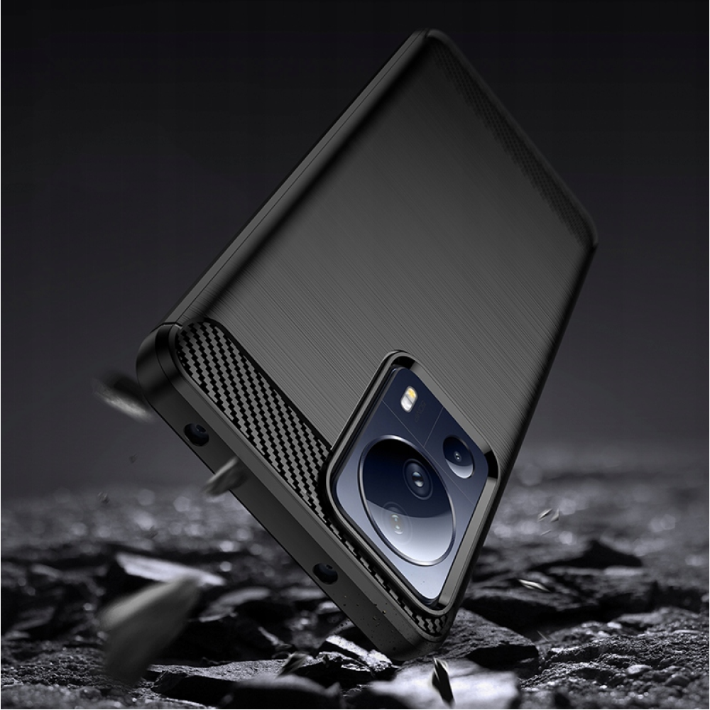 Spacecase Carbon - Θήκη Σιλικόνης - Xiaomi 13  Lite - Black (5905123475870)