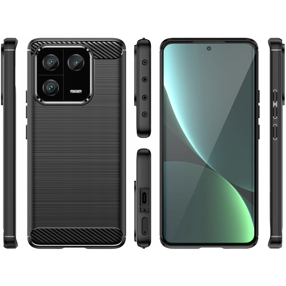 Spacecase Carbon - Θήκη Σιλικόνης - Xiaomi 13 Pro - Black (5905123475788)