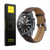 Spacecase Leather Strap - Universal Δερμάτινο Λουράκι για Smartwatches (22mm) - Dark Brown (5903943243815)