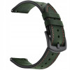 Spacecase Elegance - Universal Δερμάτινο Λουράκι για Smartwatches (22mm) - Green (5903943243921)