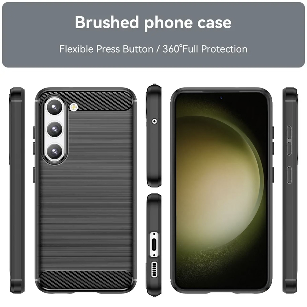 Spacecase Carbon - Θήκη Σιλικόνης - Samsung Galaxy S23 Plus - Black (5905123461279)