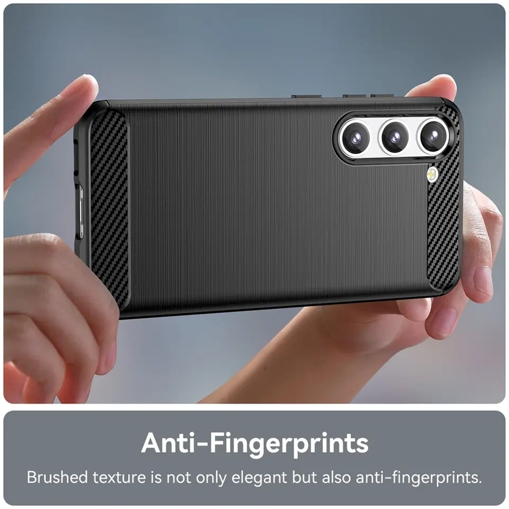 Spacecase Carbon - Θήκη Σιλικόνης - Samsung Galaxy S23 - Black (5905123461262)