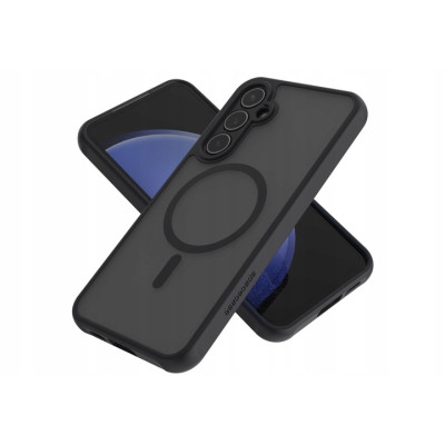 Spacecase Hybrid MagSafe - Σκληρή Ημιδιάφανη Θήκη MagSafe - Samsung Galaxy S23 FE - Black (5905719107130)