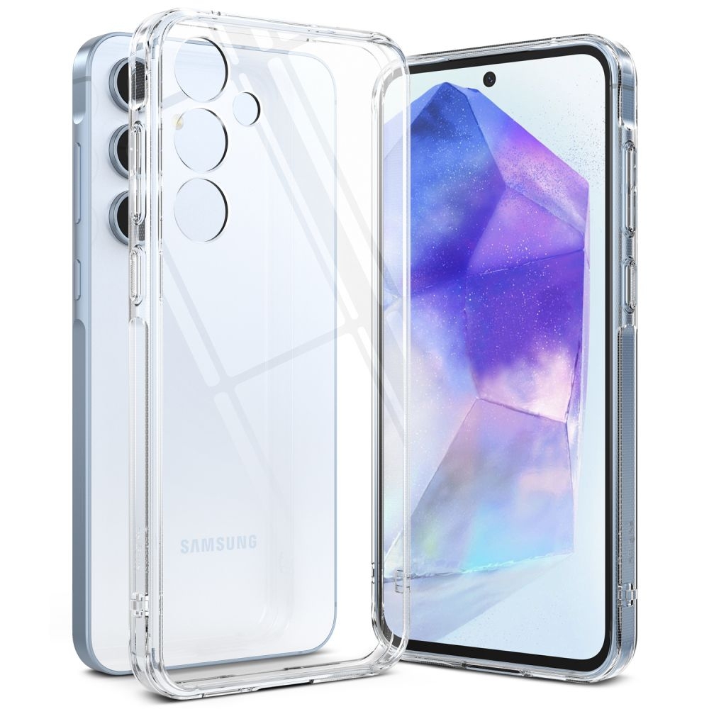 Σκληρή Θήκη με TPU Bumper - Samsung Galaxy A55 - Ringke Fusion - Clear (8809961784705)
