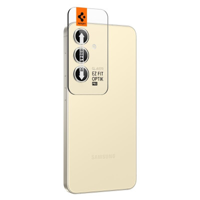 Αντιχαρακτικό Προστατευτικό Γυαλί για Φακό Κάμερας - Samsung Galaxy S24 Plus - Spigen GLAS.tR EZ Fit OPTIK Pro Camera Lens Protector - 2 Τεμάχια - Yellow (AGL07436)