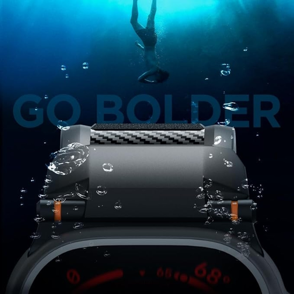 Spigen Rugged Ultra Band - Premium Λουράκι Σιλικόνης με Ανθρακονήματα - Apple Watch Ultra/SE/11/10/9/8/7/6/5/4 (49/46/45/44mm) - Matte Black (AMP07105)