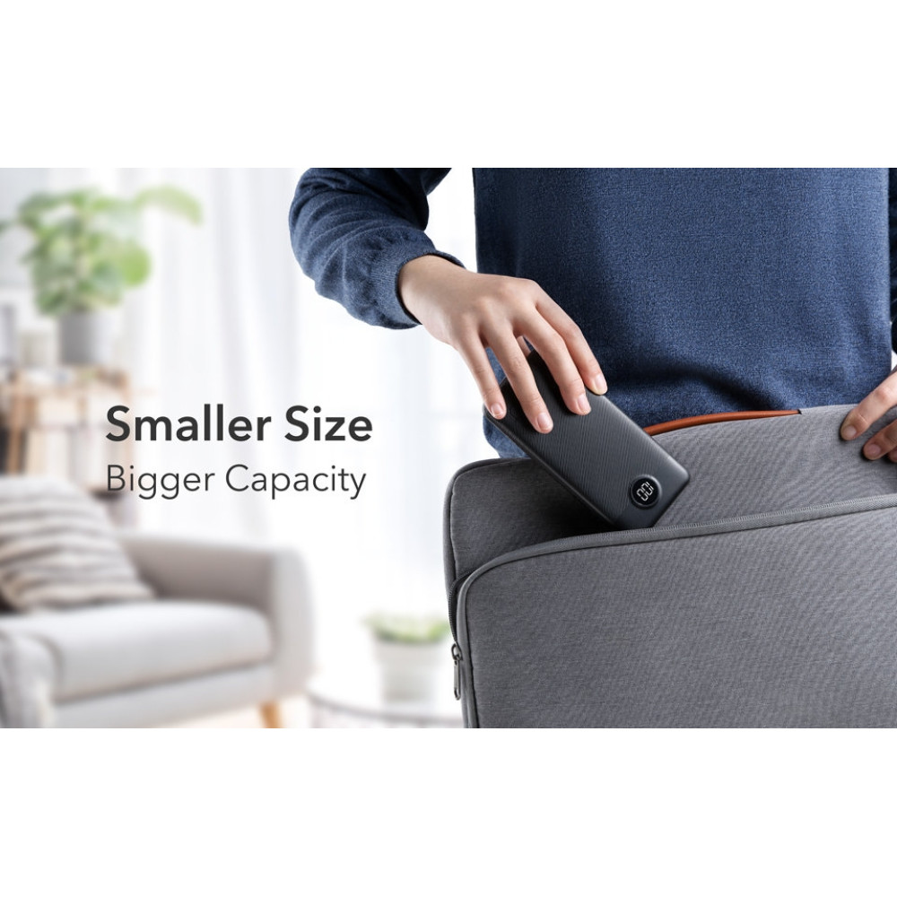 Veger PowerBank L10S με Ψηφιακή Οθόνη LED - Φορητή Μπαταρία Φόρτισης με 2 x USB-Α / 1 x Type-C - 10.000mAh - 20W - Black (W1105PD)