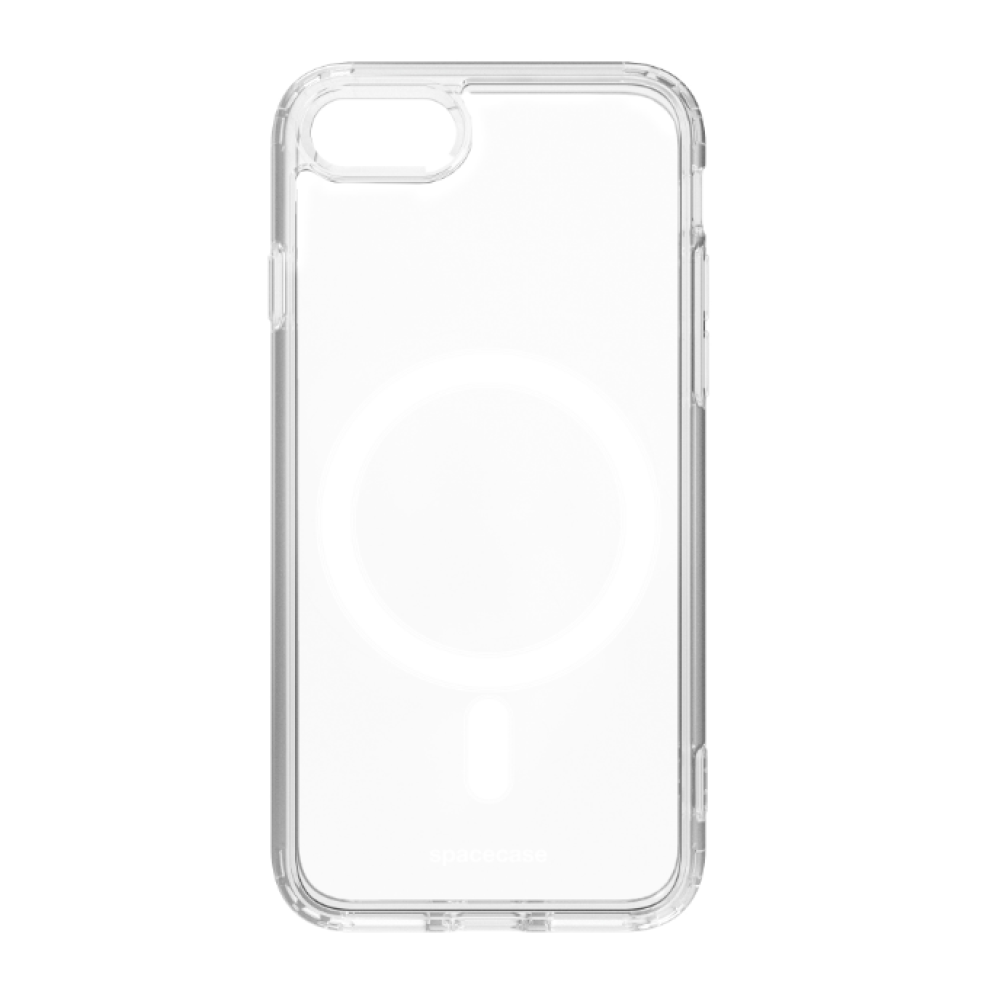 Spacecase Clear MagSafe - Σκληρή Διάφανη Θήκη MagSafe - Apple iPhone SE 2022 / 2020 / 8 / 7 - Transparent (5905123448539)