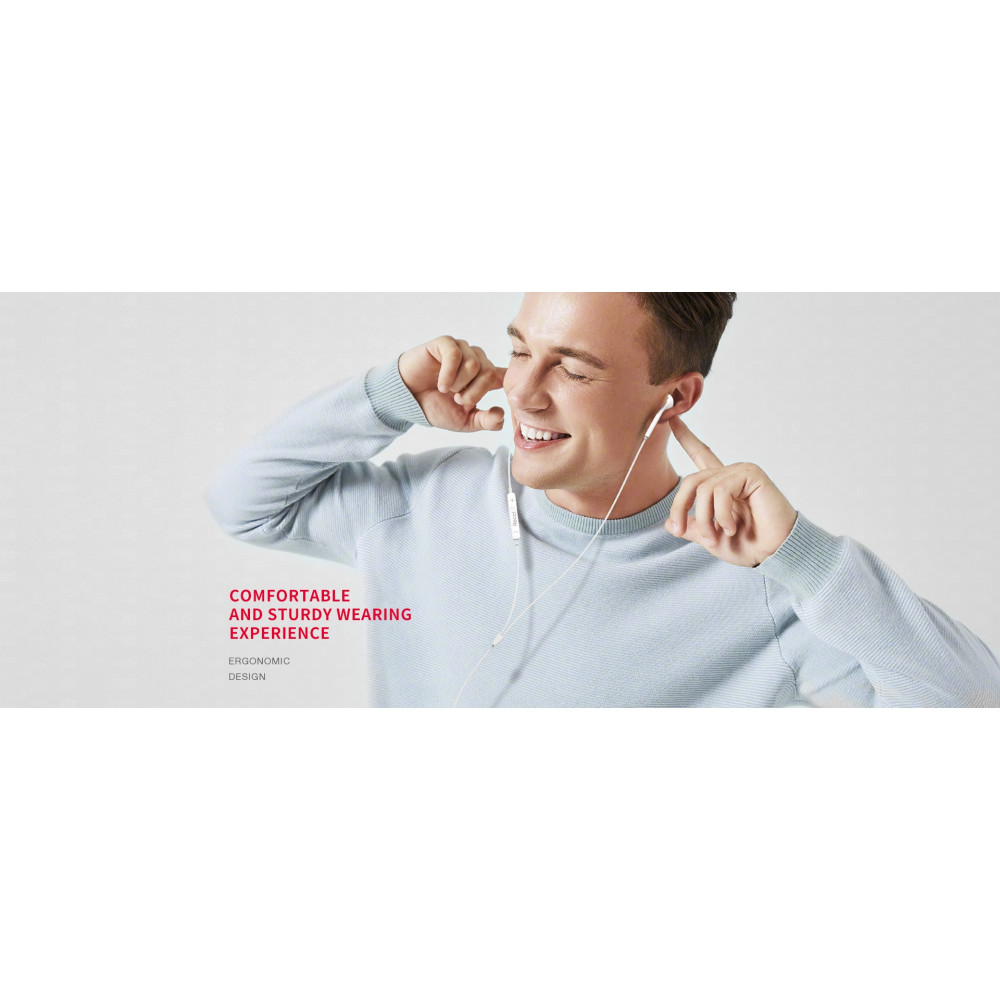 Recci REP-L07 - Ενσύρματα Handsfree Ακουστικά με 3.5mm Jack - White (6955482573488)