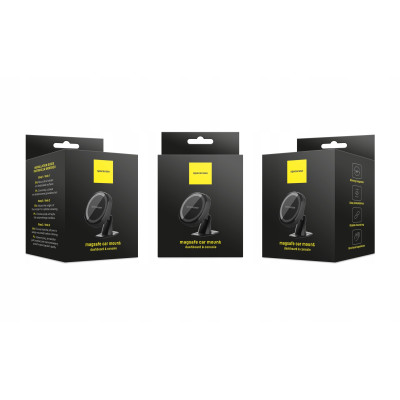 Spacecase SC05 Dashboard & Console MagSafe Car Mount - Universal Αυτοκόλλητη MagSafe Μαγνητική Βάση Κινητών για Ταμπλό Αυτοκινήτου - Black (5905719038984)