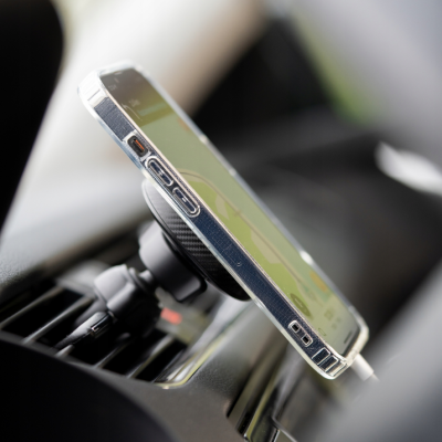 Spacecase SC04 Air Vent MagSafe Car Mount - Universal MagSafe Μαγνητική Βάση Κινητών για Αεραγωγούς Αυτοκινήτου - Black (5905719038977)