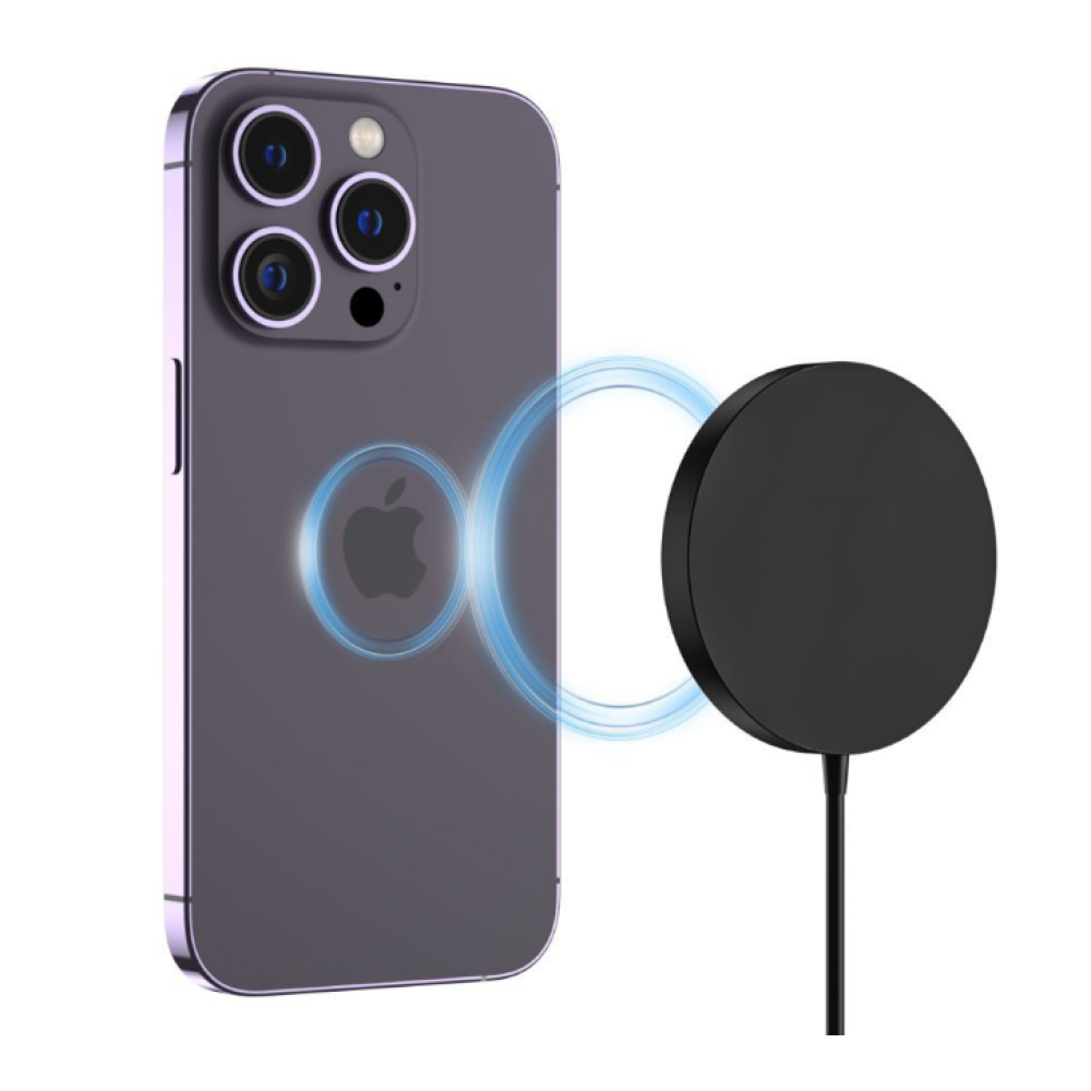 Tech-Protect QI15W-A30 Magnetic Wireless Charger - Ασύρματος Ταχυφορτιστής MagSafe - 15W - Black (9490713935781)
