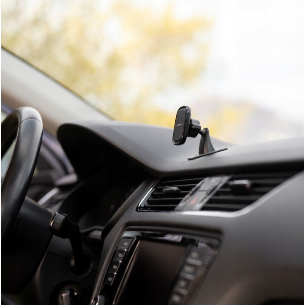 Spacecase SC09 Dashboard Magnetic Car Holder - Universal Αυτοκόλλητη Μαγνητική Βάση Κινητών για Ταμπλό Αυτοκινήτου - Black (5905719039028)