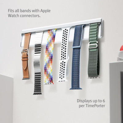 Twelve South TimePorter Apple Watch Band Wall Mount Store & Display - Αυτοκόλλητη Επιτοίχια Βάση για Λουράκια Apple Watch - 6 Θέσεων - White (811370024981)