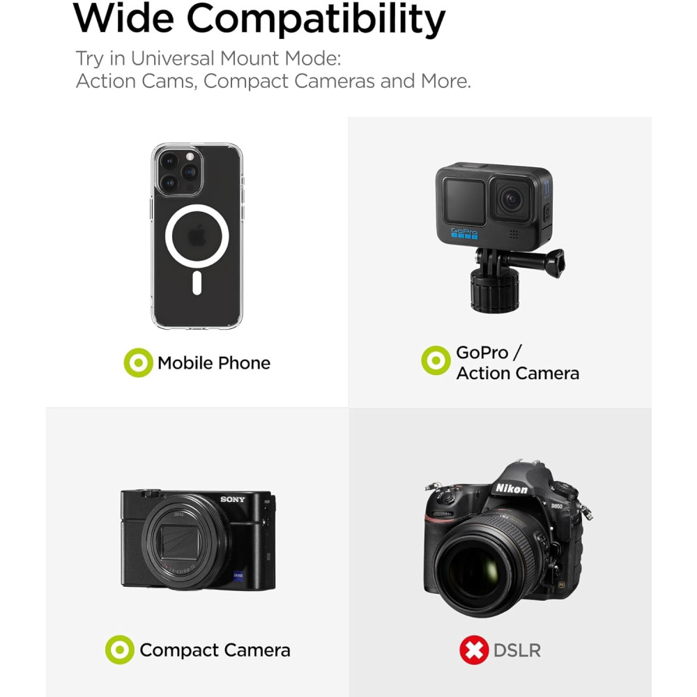 Spigen S560W Bluetooth Selfie Stick Tripod - Ασύρματο Bluetooth Selfie Stick και Τρίποδο με Τηλεχειριστήριο - Black (AMP05813)