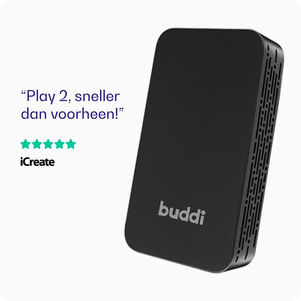 Buddi Play 2 Bluetooth Apple Carplay Adapter & Android Auto - Ασύρματος Αντάπτορας Bluetooth για Apple CarPlay & Android Auto - Black - 5 Έτη Εγγύηση (8719246426278)