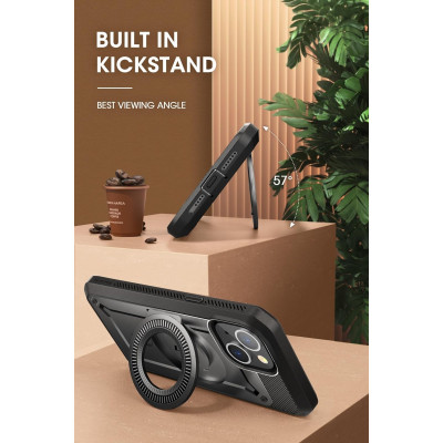 Supcase Unicorn Beetle Pro Mag - Ανθεκτική Θήκη MagSafe - Apple iPhone 15 - Black (843439138544)