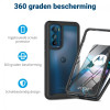 HappyCase Full Protect 360° - Full Body Διάφανη Θήκη Motorola Edge 30 - Black (8719246372599)