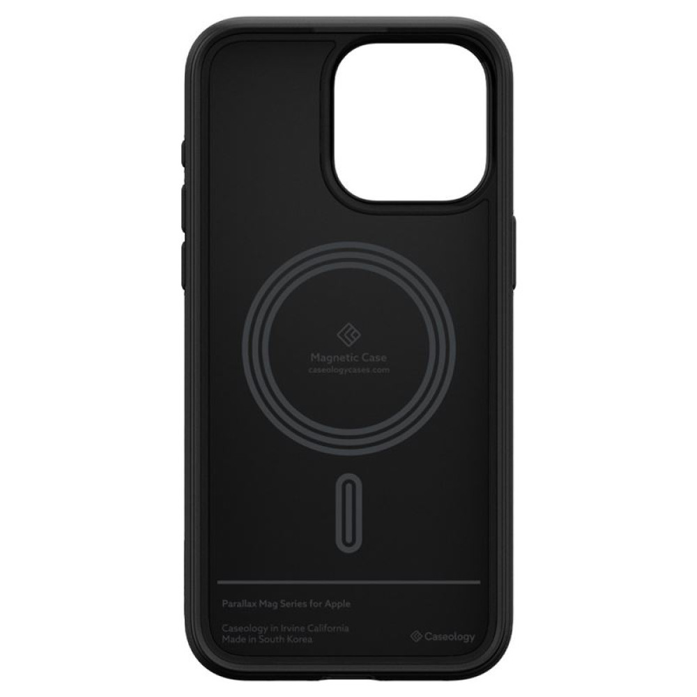 Θήκη Apple iPhone 15 Pro Max - Caseology Parallax Mag Ανθεκτική με MagSafe - Matte Black (ACS06614)