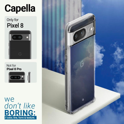 Caseology Capella - Διάφανη Ανθεκτική Σκληρή Θήκη - Google Pixel 8 - Crystal Clear (ACS06296)
