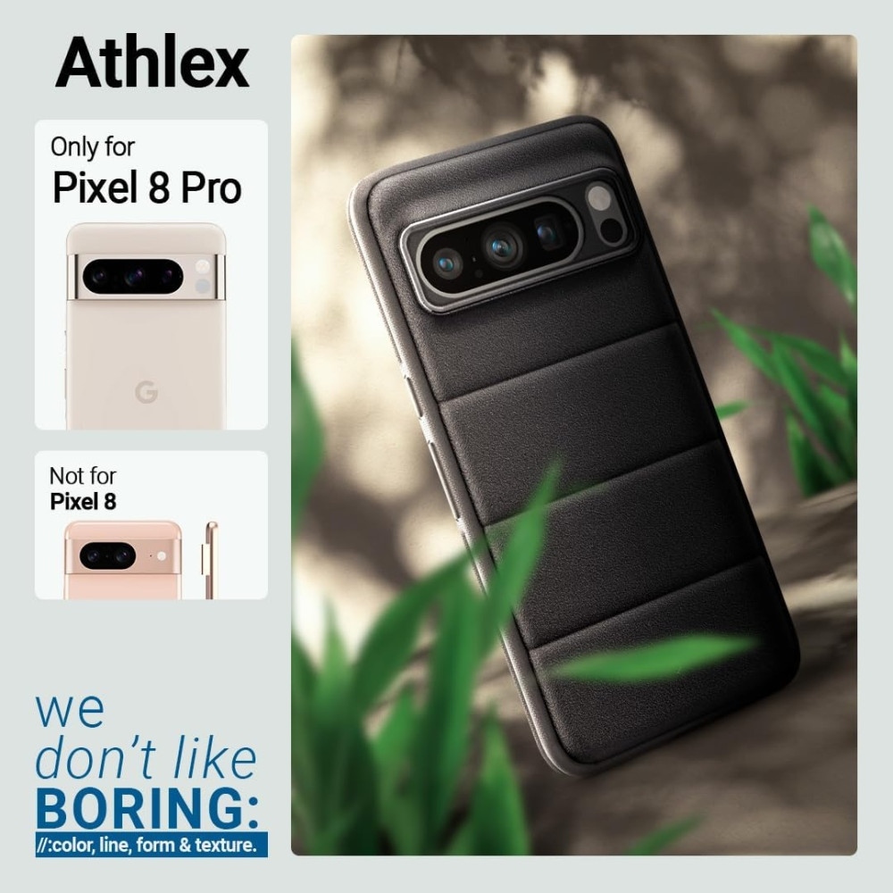 Caseology Athlex - Ανθεκτική Θήκη Σιλικόνης - Google Pixel 8 Pro - Active Black (ACS06334)