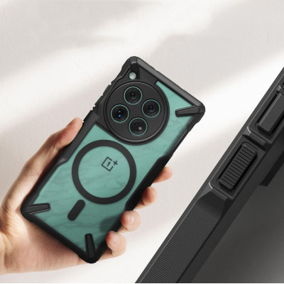 Ανθεκτική Σκληρή Θήκη MagSafe - OnePlus 12 - Ringke Fusion X Magnetic - Matte Black (8809961785689)