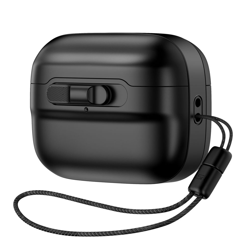 ESR Pulse Magnetic Lock Case HaloLock - MagSafe Θήκη Apple AirPods Pro 2nd Gen / 1st Gen με Λουράκι Χειρός - Black (4894240172643)