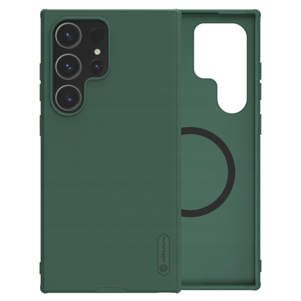 Σκληρή Ανθεκτική Θήκη MagSafe - Samsung Galaxy S24 Ultra - Nillkin Super Frosted Shield Pro Magnetic - Deep Green (6902048272781)