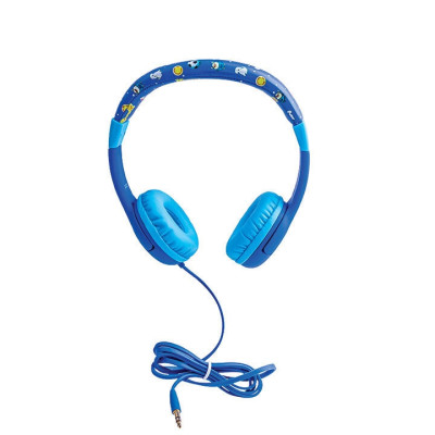 Kiddoboo Headphones Siel - Ενσύρματα Ακουστικά Κεφαλής για Παιδιά με Ασφαλή Μέγιστη Ένταση Ήχου & 1 x Θύρα Jack 3.5mm - Blue (KBHP03-BLU)