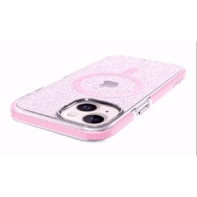Prodigee Super Star - Σκληρή Ανθεκτική Διάφανη Θήκη MagSafe - Apple iPhone 15 - Rose (IPH15-6.1-STRM-RSE)