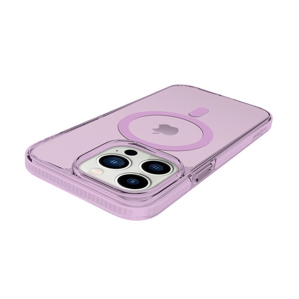 Prodigee Safetee Neo + Mag - Σκληρή Ανθεκτική Ημιδιάφανη Θήκη MagSafe - Apple iPhone 14 Pro - Lilac (IPH14P-6.1-NEOM-LILA)
