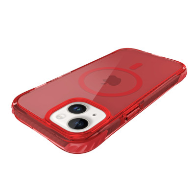 Prodigee Safetee Neo + Mag - Σκληρή Ανθεκτική Ημιδιάφανη Θήκη MagSafe - Apple iPhone 15 - Ruby (IPH15-6.1-NEOM-RBY)
