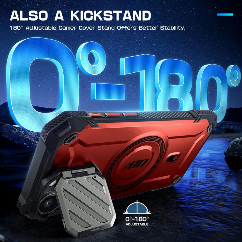 Θήκη Apple iPhone 15 Pro Max - Supcase Unicorn Beetle XT Mag Ανθεκτική MagSafe με Μεταλλικό Κάλυμμα για την Κάμερα - Ruddy (843439137219)