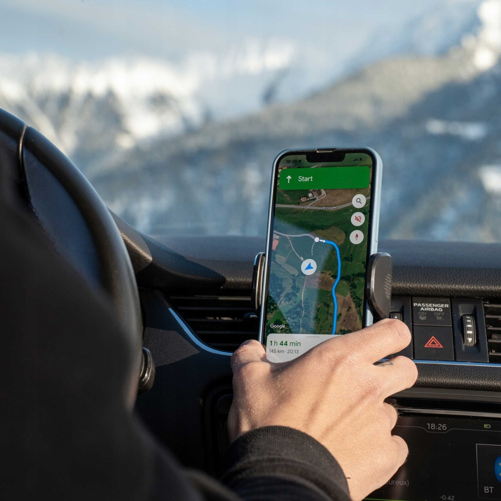 Spacecase SC20 Air Vent Car Holder - Universal Ρυθμιζόμενη Βάση Στήριξης Κινητών / Smartphone 4.7" - 7" για Αεραγωγούς Αυτοκινήτων - Black (5905719106003)