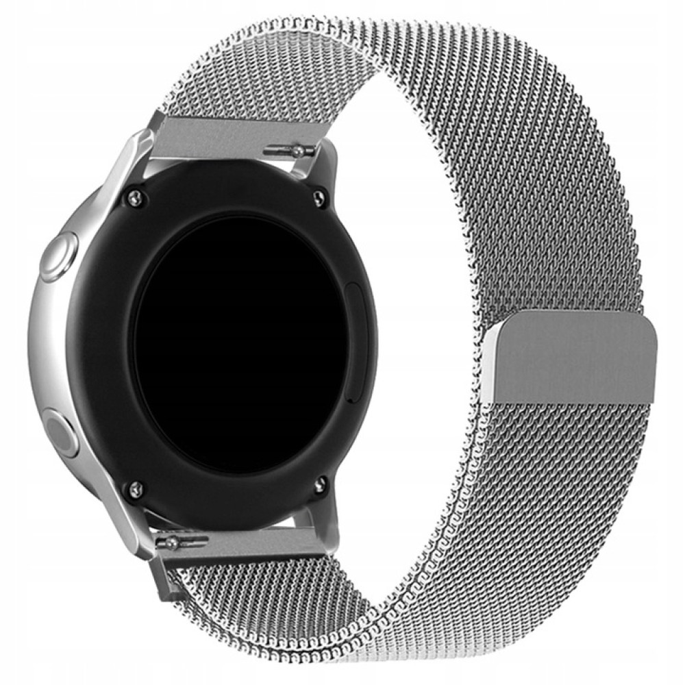 Spacecase Milanese - Universal Μεταλλικό Λουράκι για Smartwatches (20mm) από Ανοξείδωτο Ατσάλι - Silver (5903943240722)