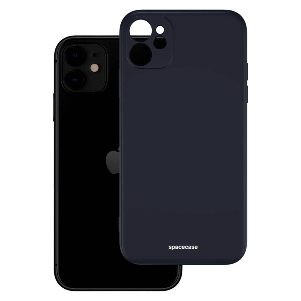 Spacecase Silicone Case - Θήκη Σιλικόνης Apple iPhone 11 - Black (5905123440304)