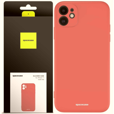 Spacecase Silicone Case - Θήκη Σιλικόνης Apple iPhone 11 - Red (5905123440366)