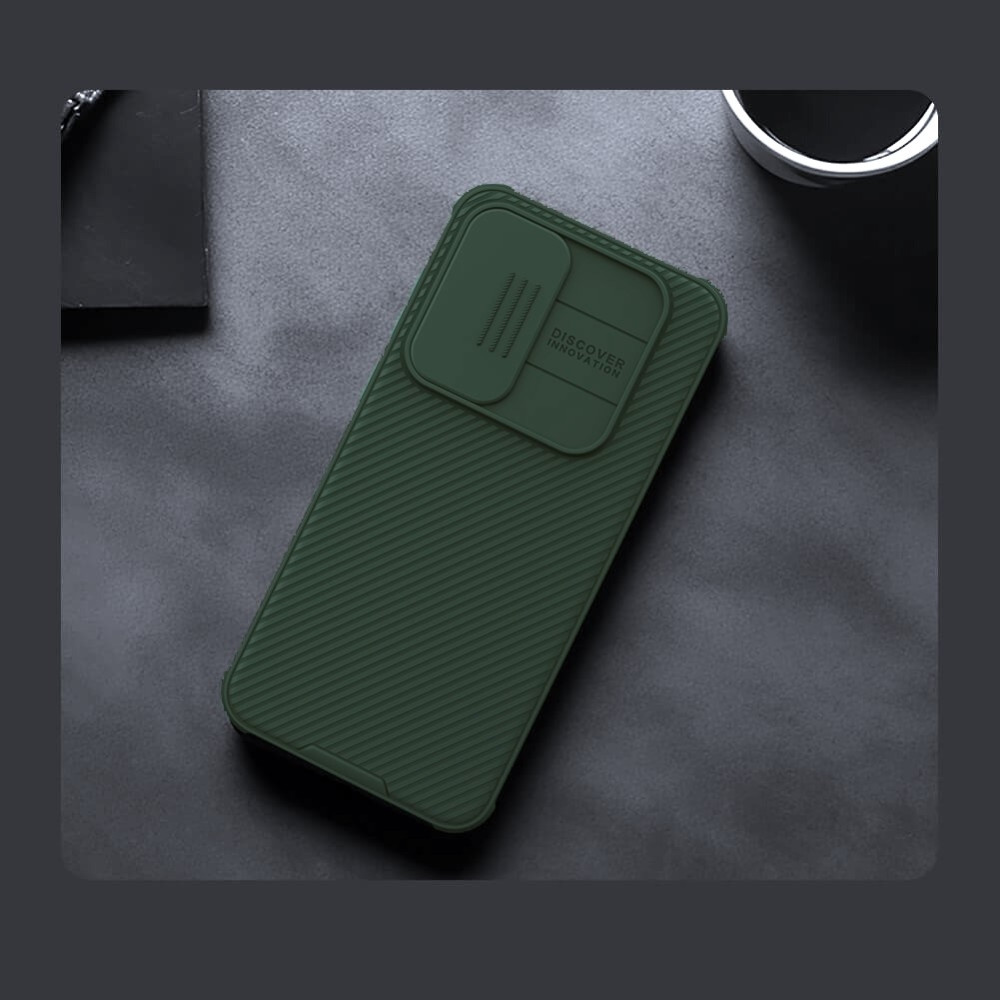 Σκληρή Θήκη με Κάλυμμα για την Κάμερα - Samsung Galaxy A35 - Nillkin CamShield Pro - Deep Green (6902048276963)