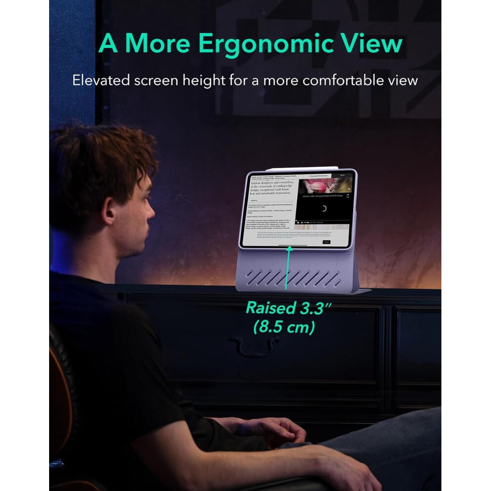 ESR Shift Magnetic - Θήκη με Υποδοχή Apple Pencil - Apple iPad Air 7 2025 11" / iPad Air 6 2024 11" / Air 5 2022 10.9" / Air 4 2020 10.9" - Purple (4894240188385)