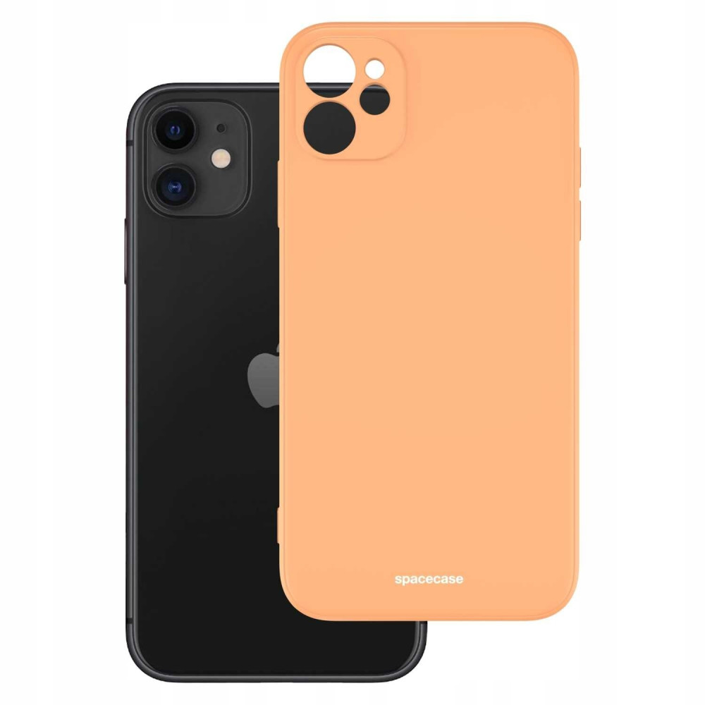Spacecase Silicone Case - Θήκη Σιλικόνης Apple iPhone 11 - Orange (5905123440359)