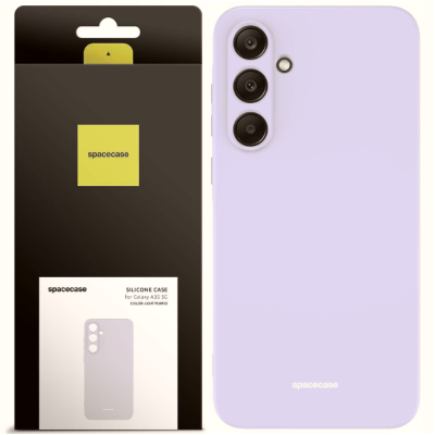 Θήκη Σιλικόνης - Samsung Galaxy A35 - Spacecase Silicone Case - Light Purple (5905719108496)