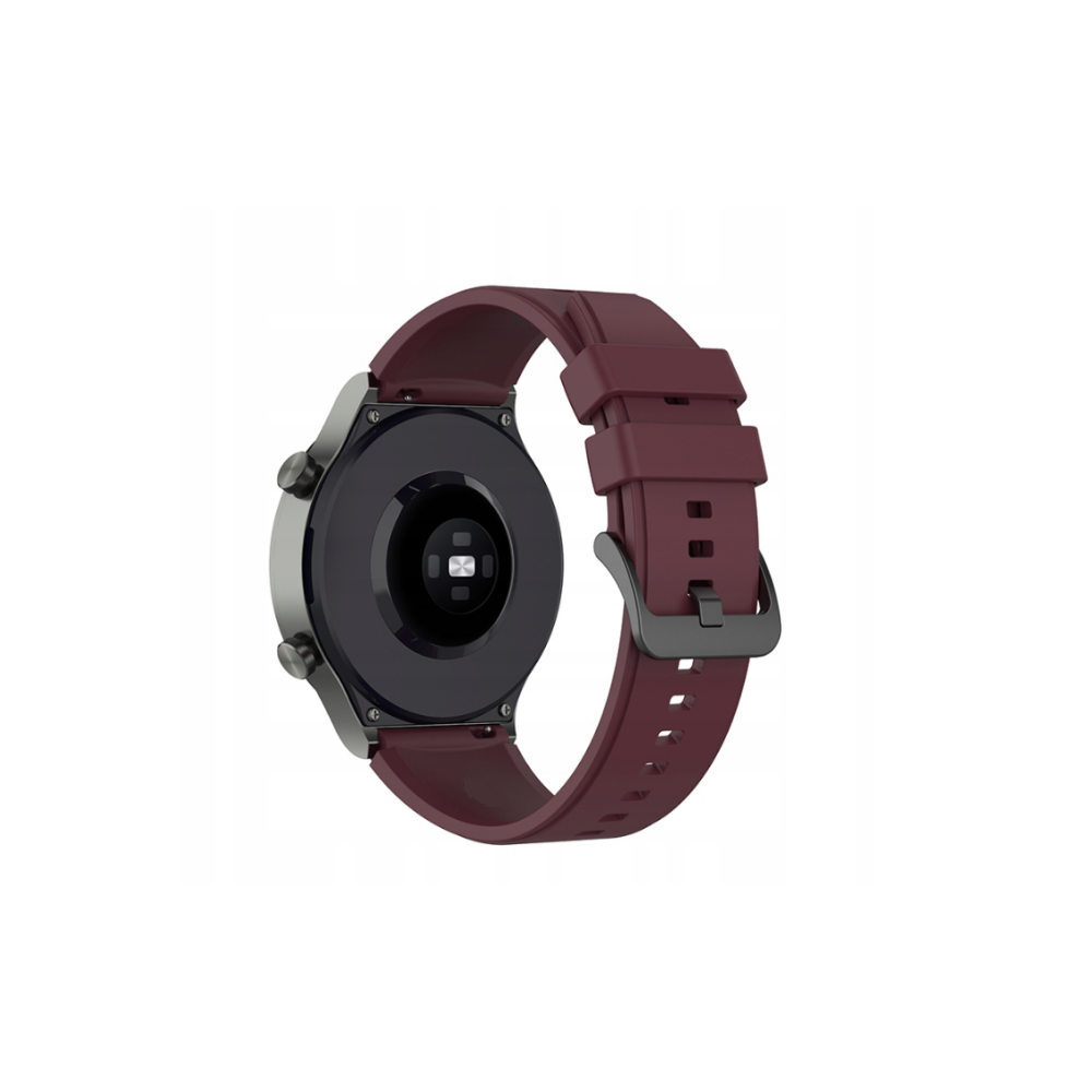 Spacecase Easy Band - Universal Λουράκι Σιλικόνης για Smartwatches (20mm) - Dark Red (5905123404580)