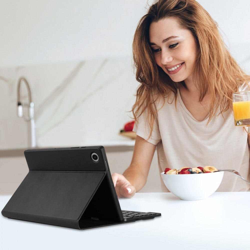 Buddi Zuna Keyboard Case - Θήκη με Υποδοχή για Γραφίδα και Πληκτρολόγιο Bluetooth - Samsung Galaxy Tab A9 8.7" X110 / X115 - Black (8719246437175)