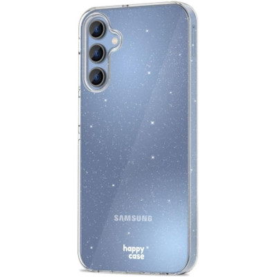 Διάφανη Θήκη Σιλικόνης - Samsung Galaxy A15 - HappyCase - Glitter Print (8719246446528)