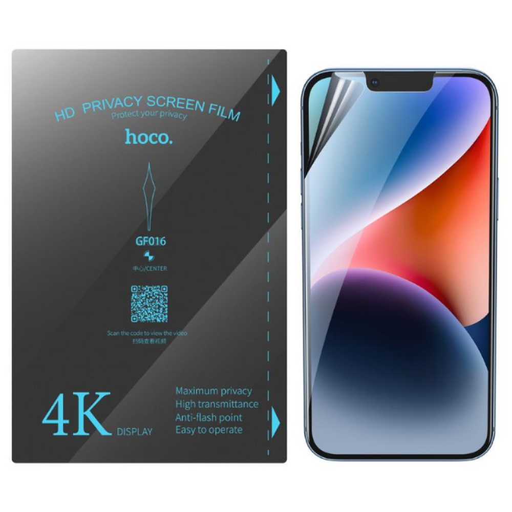 Hoco Hydrogel Pro Privacy HD Screen Protector - Μεμβράνη Προστασίας Απορρήτου Οθόνης - TCL 40 SE - 0.15 mm - Clear (HOCO-FRONT-PRC-026-015)