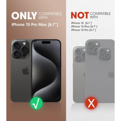 Θήκη Apple iPhone 15 Pro Max - Supcase Unicorn Beetle Pro Ανθεκτική - Clear (843439137066)