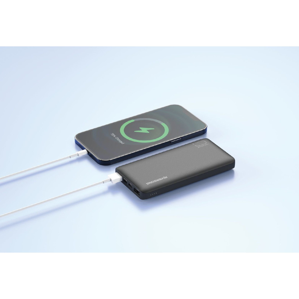 PowerBank Riversong Horizon 10E Φορητή Μπαταρία Φόρτισης 10.000 mAh με 2 x USB-A / 1 x Type-C - Black (PB106BK)